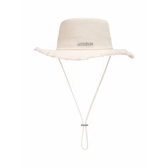 Шляпа Jacquemus Artichaut для мужчин и женщин, размер 60 RU, Off-White/Red Stripe