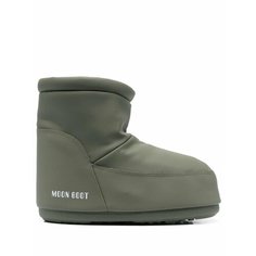 Сапоги MOON BOOT Icon Low, размер 33/35 EU, зеленый
