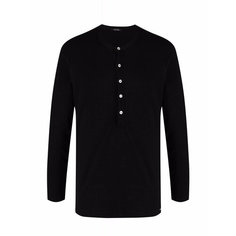 Лонгслив Tom Ford Henley, размер L, черный