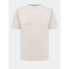 Футболка Armani Exchange, размер M, бежевый