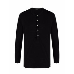 Лонгслив Tom Ford Henley, размер XXL, черный