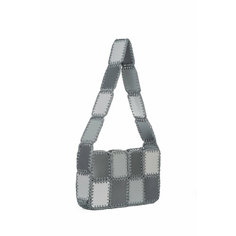 Сумка кросс-боди IMAKEBAGS, фактура гладкая, серый