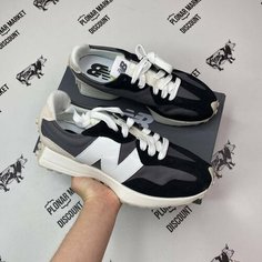 Кроссовки New Balance 327, размер 44 eu / 10 US / 28 см, серый/черный/белый