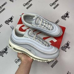Кроссовки NIKE Air Max 97, размер 43 eu / 9,5 US / 27,5 см, бесцветный, белый, серый