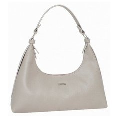 Сумка багет Alliance, фактура рельефная, зернистая, матовая, бежевый