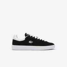 Кеды LACOSTE Baseshot Suede, размер T7, черный