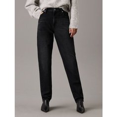 Джинсы мом Calvin Klein Jeans, размер 26/32, черный