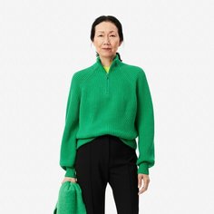 Свитер LACOSTE, размер T34, , зеленый