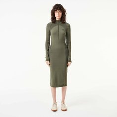 Платье LACOSTE Осень-зима 2024, размер T34, хаки
