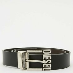Ремень DIESEL для мужчин, размер 85, черный
