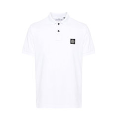 Поло Stone Island, размер S, белый