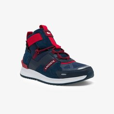 Кроссовки LACOSTE, размер T8, синий/красный