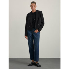 Джинсы Zarina straight cropped, размер 2XS (RU 40), синий