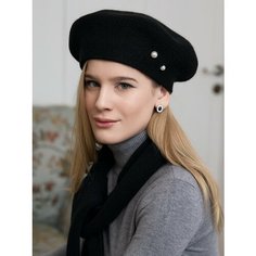 Берет CUJ для женщин, размер 57-60, черный