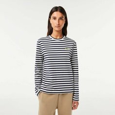 Лонгслив LACOSTE, размер T40, , синий, белый