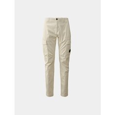 Брюки карго C.P. COMPANY Stretch Sateen Lens Cargo, размер 56, белый