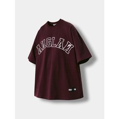 Футболка ANGLAN Applique Logo, размер M, burgundy