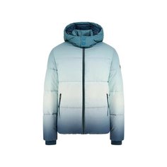 Куртка GUESS, размер XXL, белый/синий/голубой