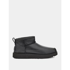Угги UGG Classic Ultra Mini Leather, размер 37, черный
