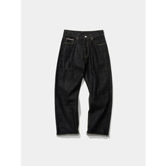 Джинсы широкие Uniform Bridge Selvedge Denim, размер XL, черный