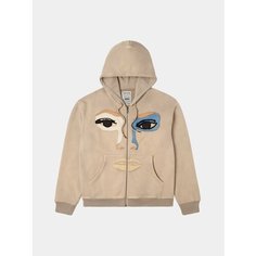 Толстовка KidSuper Patchwork Face, размер S, , dark brown