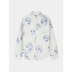 Рубашка KidSuper Doodle Faces, размер XXL, white