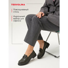 Лоферы TERVOLINA, размер 40, зелeный