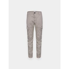Брюки карго C.P. COMPANY Stretch Sateen Logo Cargo, размер 48, серый