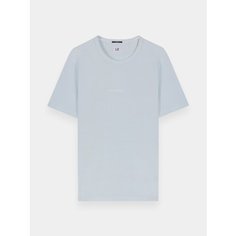 Футболка C.P. COMPANY 24/1 Jersey Dyed Logo, размер L, голубой
