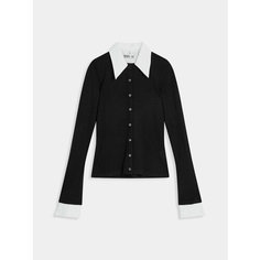 Кардиган OPEN YY Cotton Collar Cuffs, размер S, , black