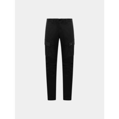 Брюки карго C.P. COMPANY Stretch Sateen Logo Cargo, размер 54, черный