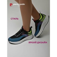 Кроссовки Pierre Cardin, полнота G (EU)/ на среднюю и широкую стопу, размер 36, чёрный