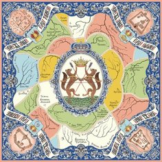 Платок Русские в моде by Nina Ruchkina для женщин,90х90 см, зеленый