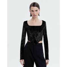 Лонгслив Gloria Jeans, размер M (44-46), , черный