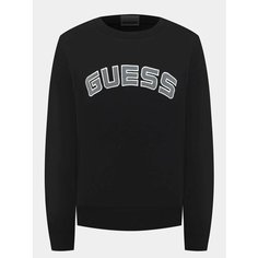 Свитшот GUESS, размер XS, , черный