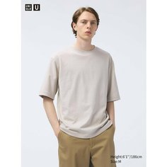Футболка Uniqlo Airism, размер M, бежевый