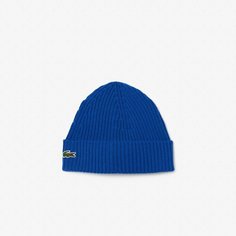 Шапка бини LACOSTE для мужчин и женщин, размер TTU, синий