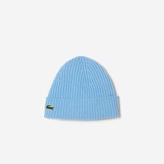 Шапка бини LACOSTE для мужчин и женщин, размер TTU, голубой