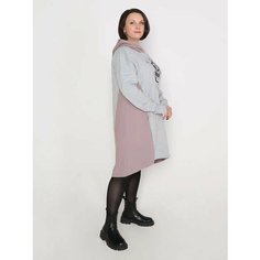 Платье Style Margo, размер 52, серый, коричневый