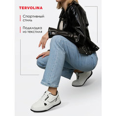 Кроссовки TERVOLINA, полнота 6, размер 38, бело-черный