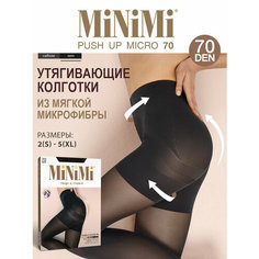 Колготки MiNiMi Push Up Micro, 70 den, размер 4, черный
