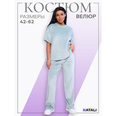 Костюм спортивный Натали Суслова, размер 54, фисташковый
