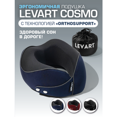 Подушка для шеи LEVART, 1 шт., cиний