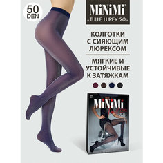 Колготки MiNiMi Tulle Lurex 50, 50 den, размер 2, blu