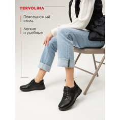 Полуботинки TERVOLINA, размер 38, черный