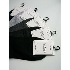 Носки RedMos Базовая коллекция, комплект, 5 пар, размер 41-47, разноцветный/черный