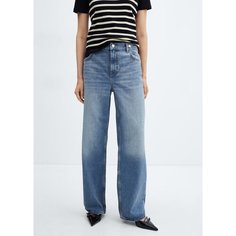 Джинсы широкие MANGO MERMAID, размер 36 EU, голубой деним