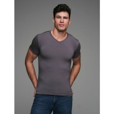 Футболка Tactilica, размер 4XL, серый