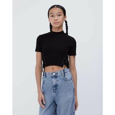 Топ Gloria Jeans, размер XS (38-40), черный
