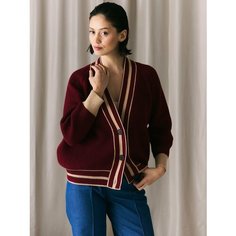 Кардиган look7, размер one size, , бордовый